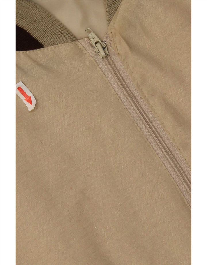 Vintage muška bomber jakna UK 42 XL bež poliester u boji