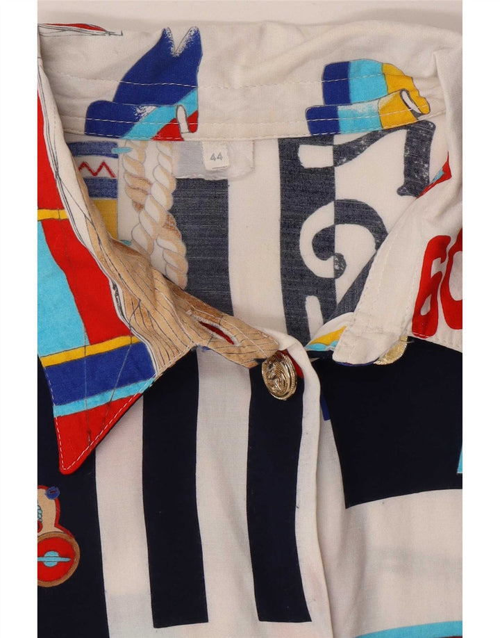 Vintage ženska košulja s apstraktnim uzorkom IT 44 Medium Multicoloured