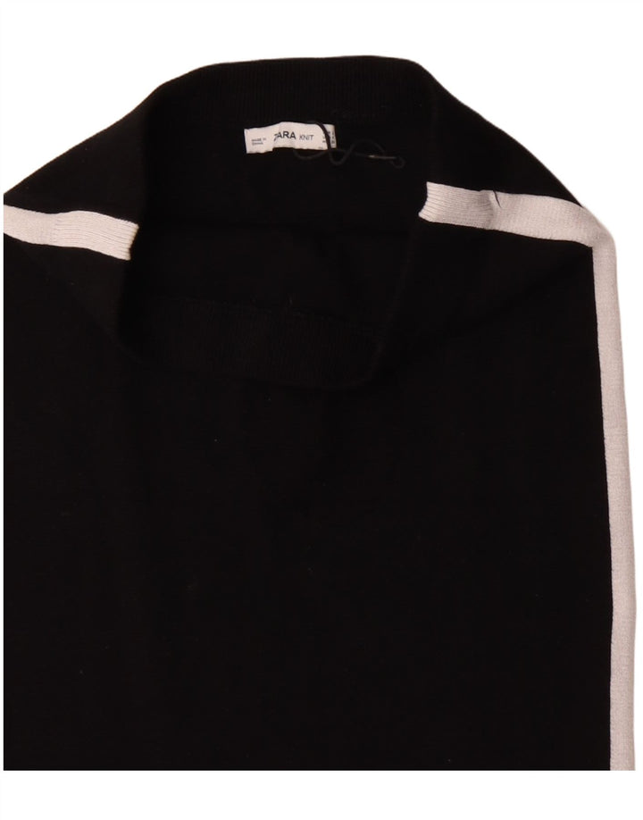 ZARA ženska midi suknja visokog struka mala W26 crna