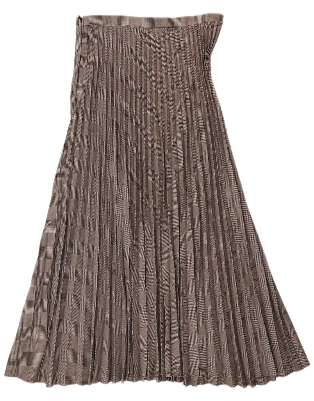 H&M ženska plisirana suknja s noževima EU 38 srednje veličine W28 sivi poliester s ptičijim zubima