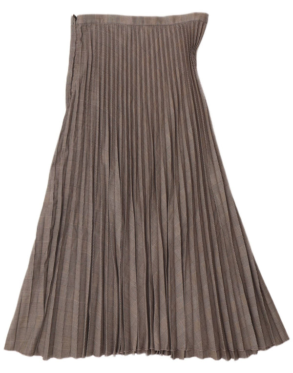 H&M ženska plisirana suknja s noževima EU 38 srednje veličine W28 sivi poliester s ptičijim zubima