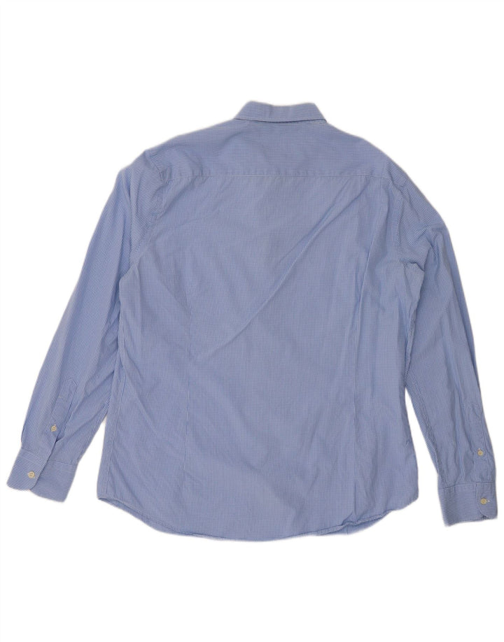 MASSIMO DUTTI Muška uska košulja XL plava gingham