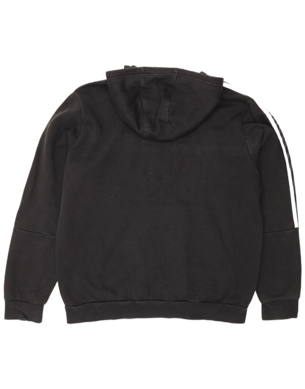 Adidas muška majica s kapuljačom s kapuljačom XL crna pamučna sportska