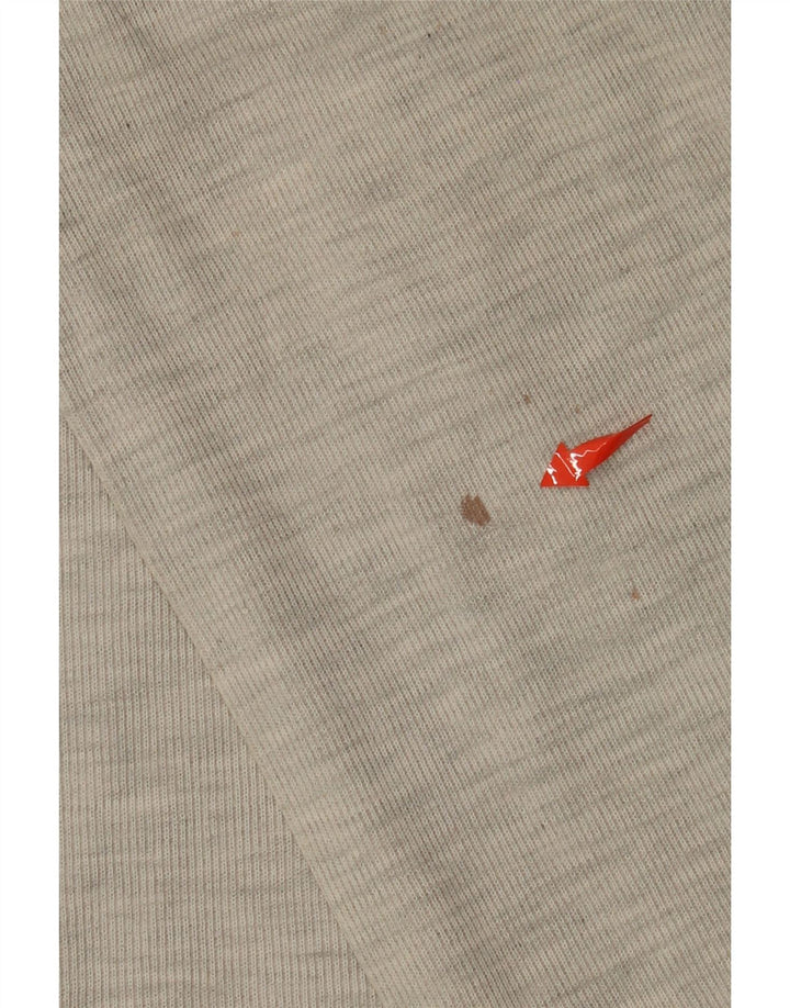 Island Port muška polo majica dugih rukava s patentnim izrezom XL siva s pjegama