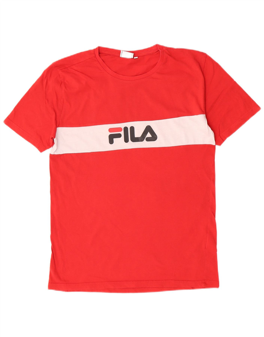 Fila muška majica kratkih rukava s grafičkim motivima srednje crvene boje, pamuk