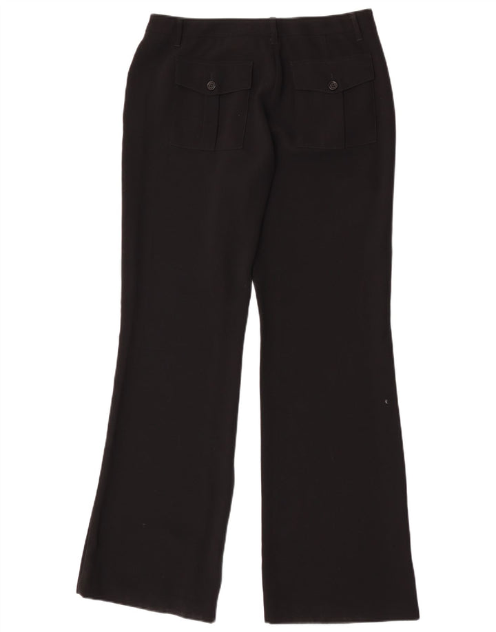 Benetton ženske chino hlače s bootcut IT 44 srednje W28 L32 crni poliester
