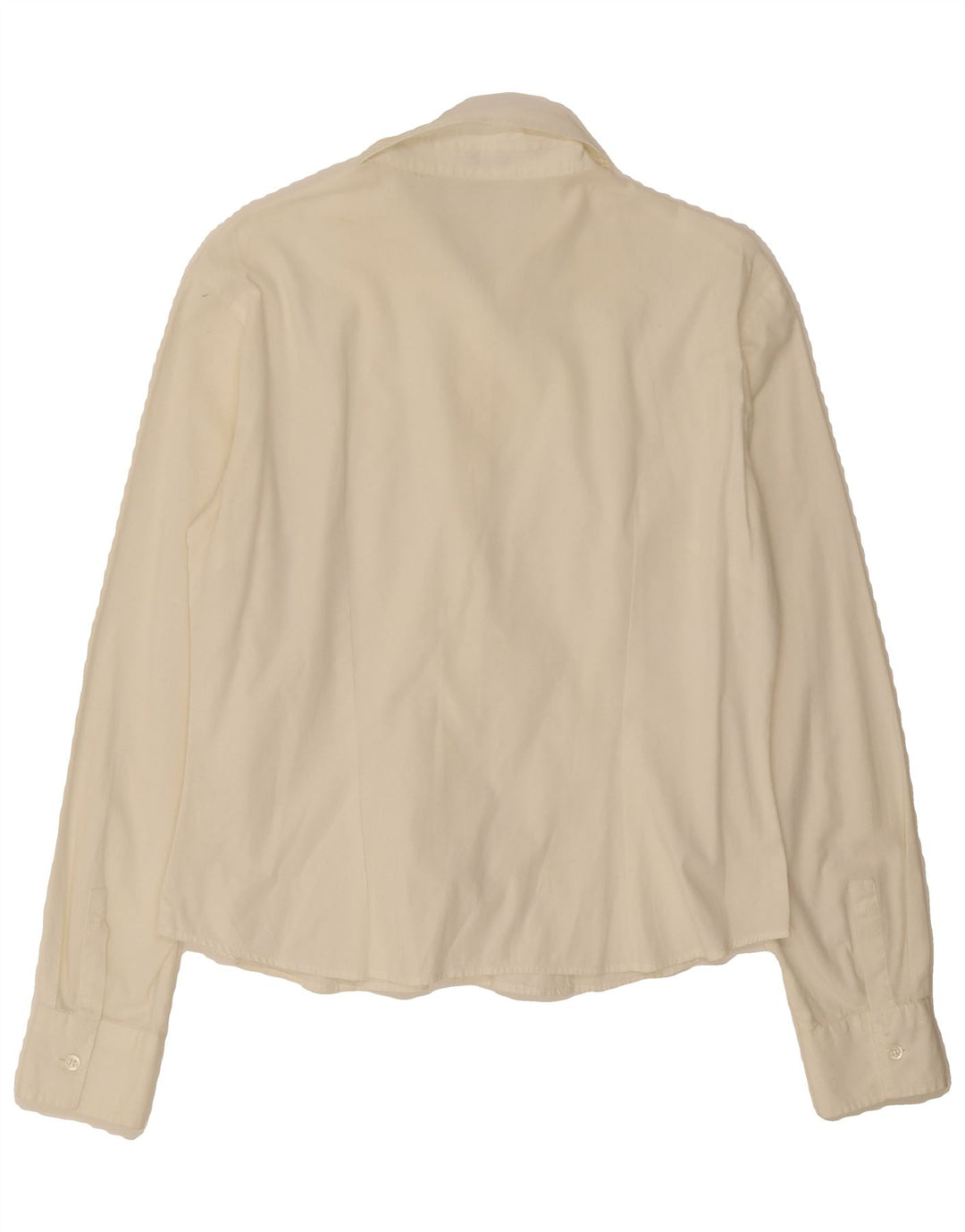 BENETTON Womens Shirt UK 16 Large Off White Cotton Vintage Benetton and Second-Hand Benetton from Messina Hembry 