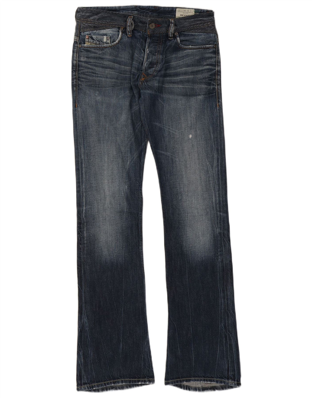 Diesel muške traperice Reyhan Bootcut W29 L32 tamnoplavi pamuk