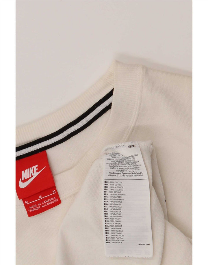 Nike Muška majica dugih rukava s grafikama, srednji bijeli pamuk
