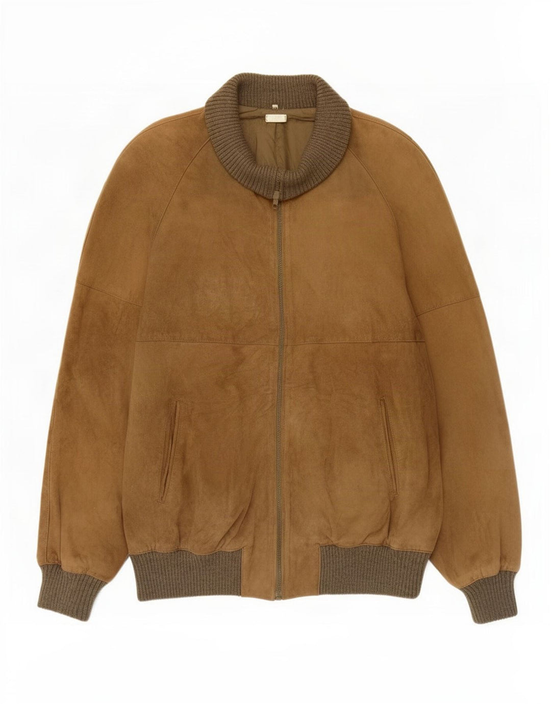 Vintage muška bomber jakna od brušene kože UK 38 srednje bež boje