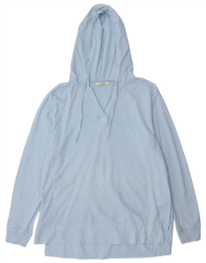 WHITE STUFF Ženska majica s kapuljačom UK 12 Srednje plavi pamuk