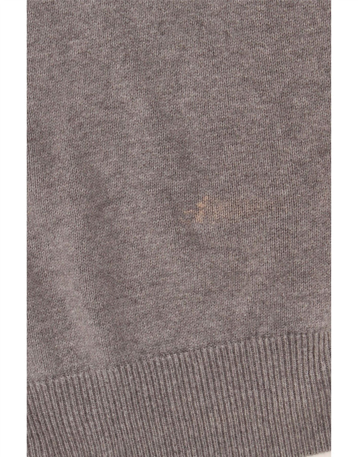 Barbour muški džemper XL s patentnim izrezom, sivi pamuk