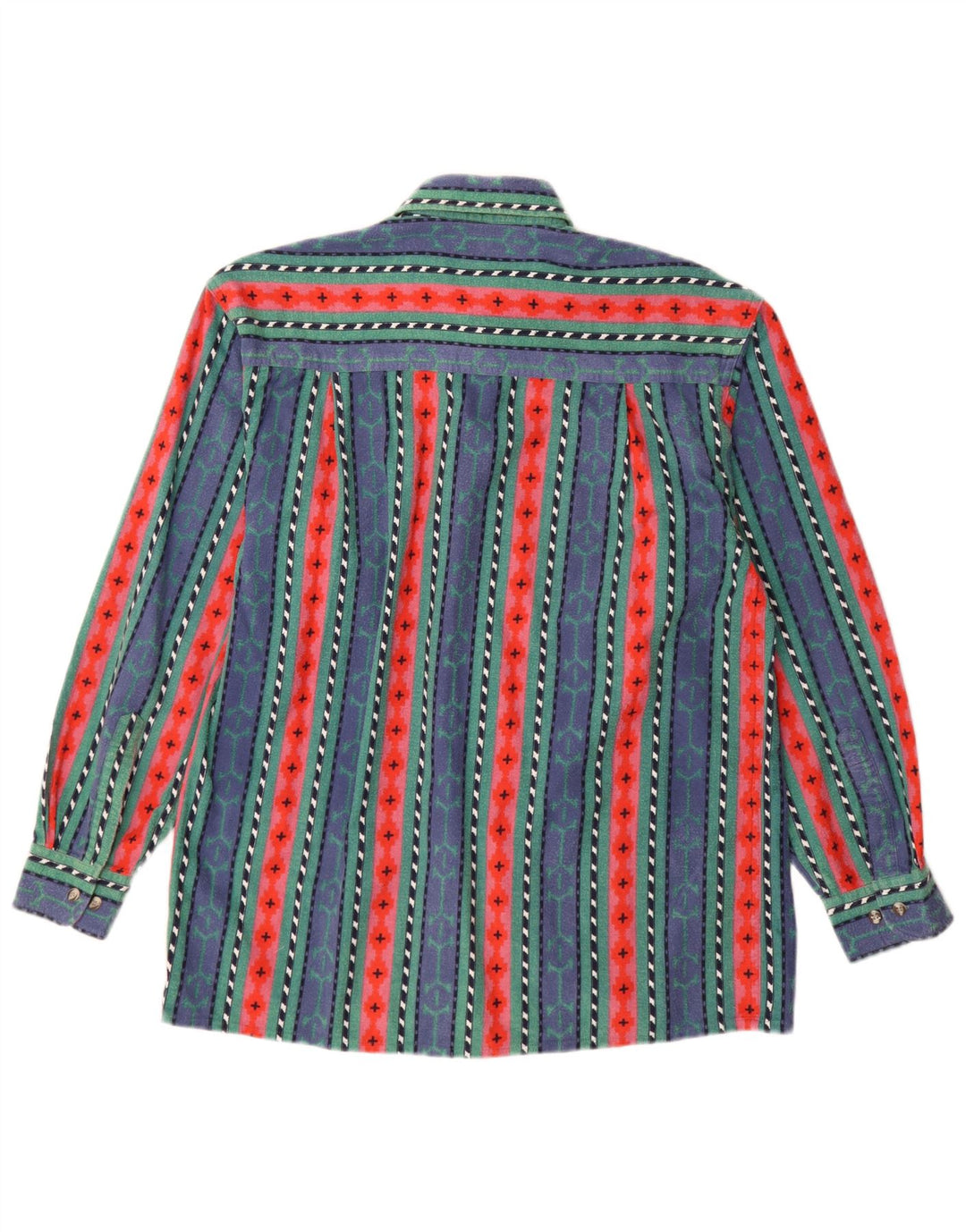 VINTAGE muška košulja od flanela, veličina 38, pamuk na srednje plave pruge