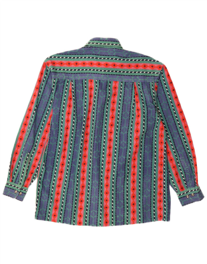 VINTAGE muška košulja od flanela, veličina 38, pamuk na srednje plave pruge