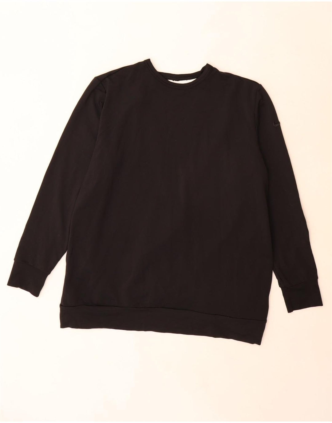 Nike Ženski Dri Fit Oversized Sweatshirt Jumper UK 14 Srednje crna
