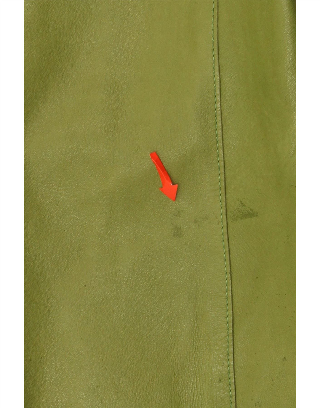 Enrico Mandelli ženska kožna jakna sa 4 gumba UK 14 srednje zelena