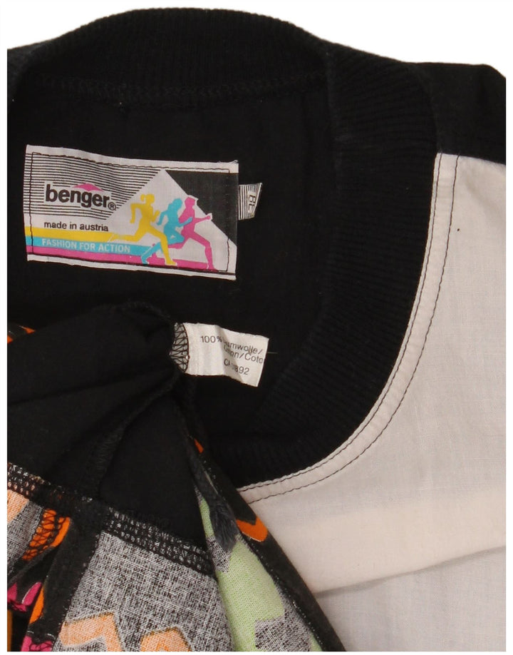 BENGER Ženska grafička majica s 3/4 rukavima EU 38 srednje crne boje