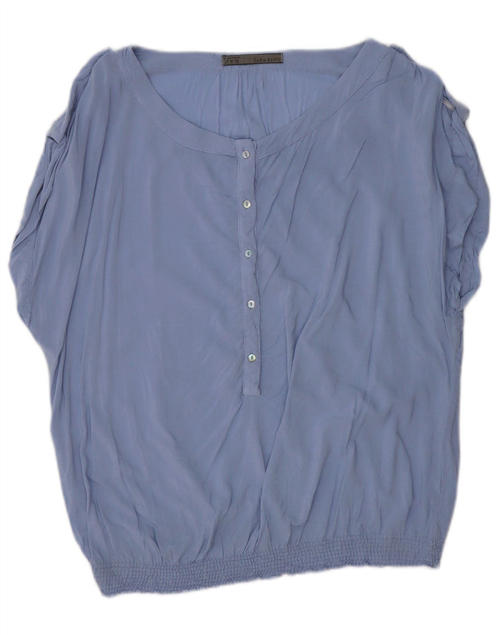 Zara ženska prevelika bluza Top UK 10 Small Blue