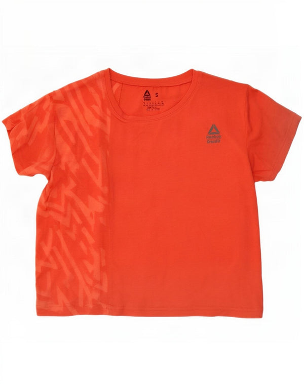 Adidas ženska majica kratkih rukava Cross Fit Crop Graphic T-Shirt UK 8/10 Mala narančasta