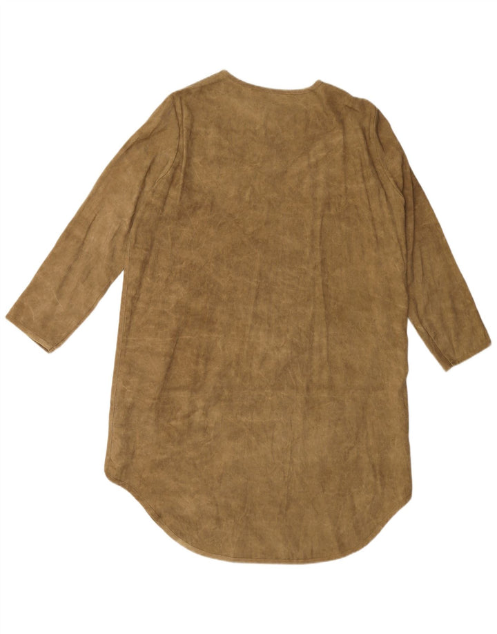 ZARA ženska haljina košulja UK 14 Srednje zeleni liocel