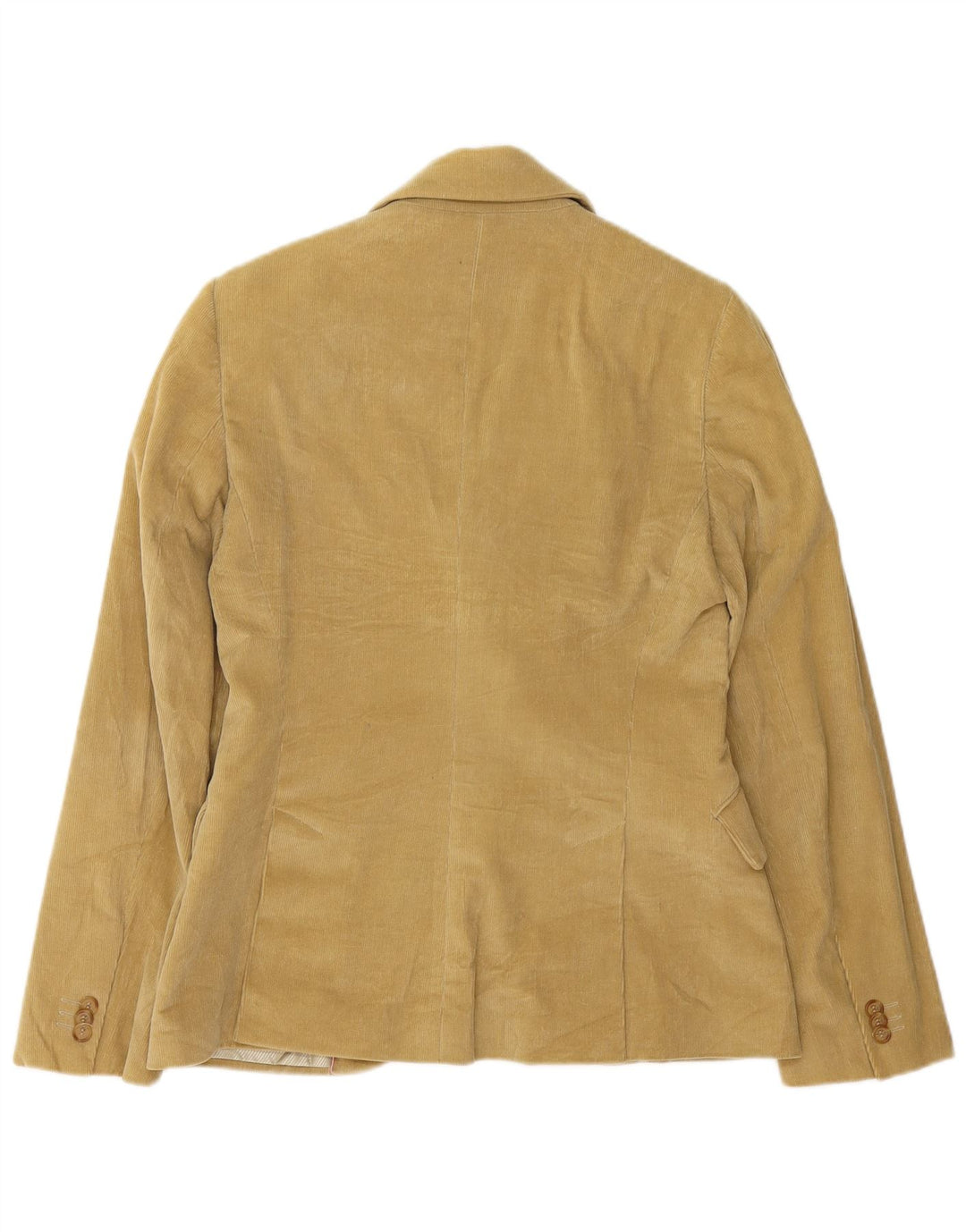 Ženska jakna od samta s 2 gumba Massimo Dutti EU 42 velika bež