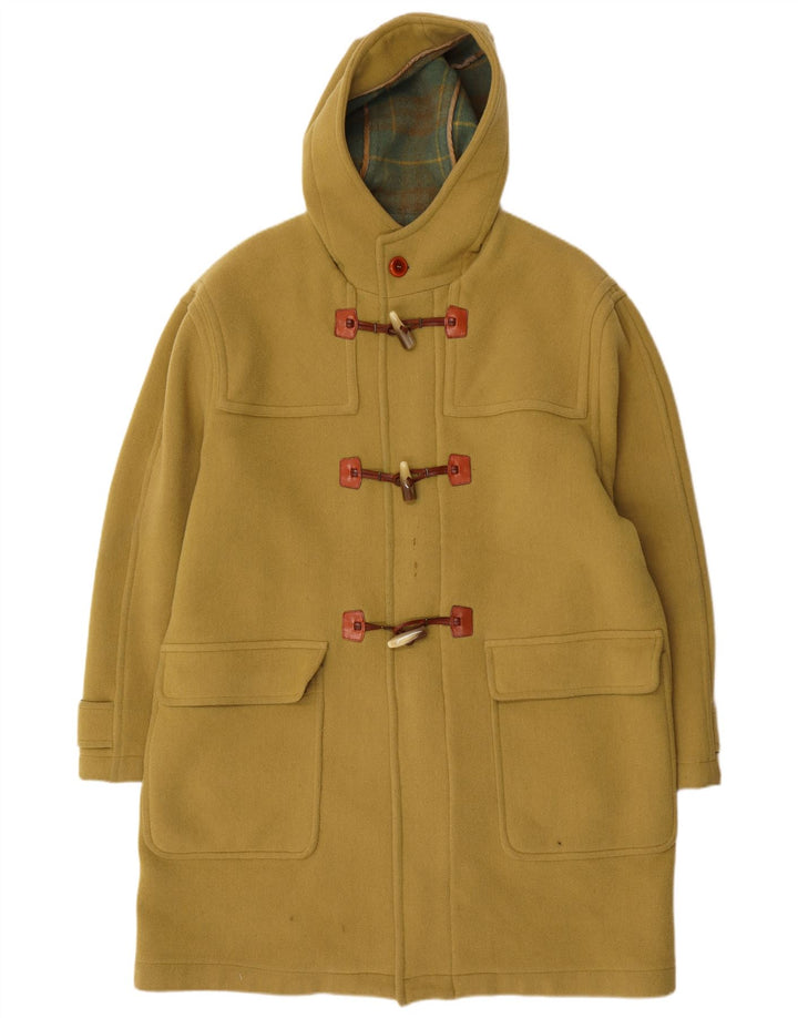 Vintage muški duffle kaput s kapuljačom IT 52 XL žuta