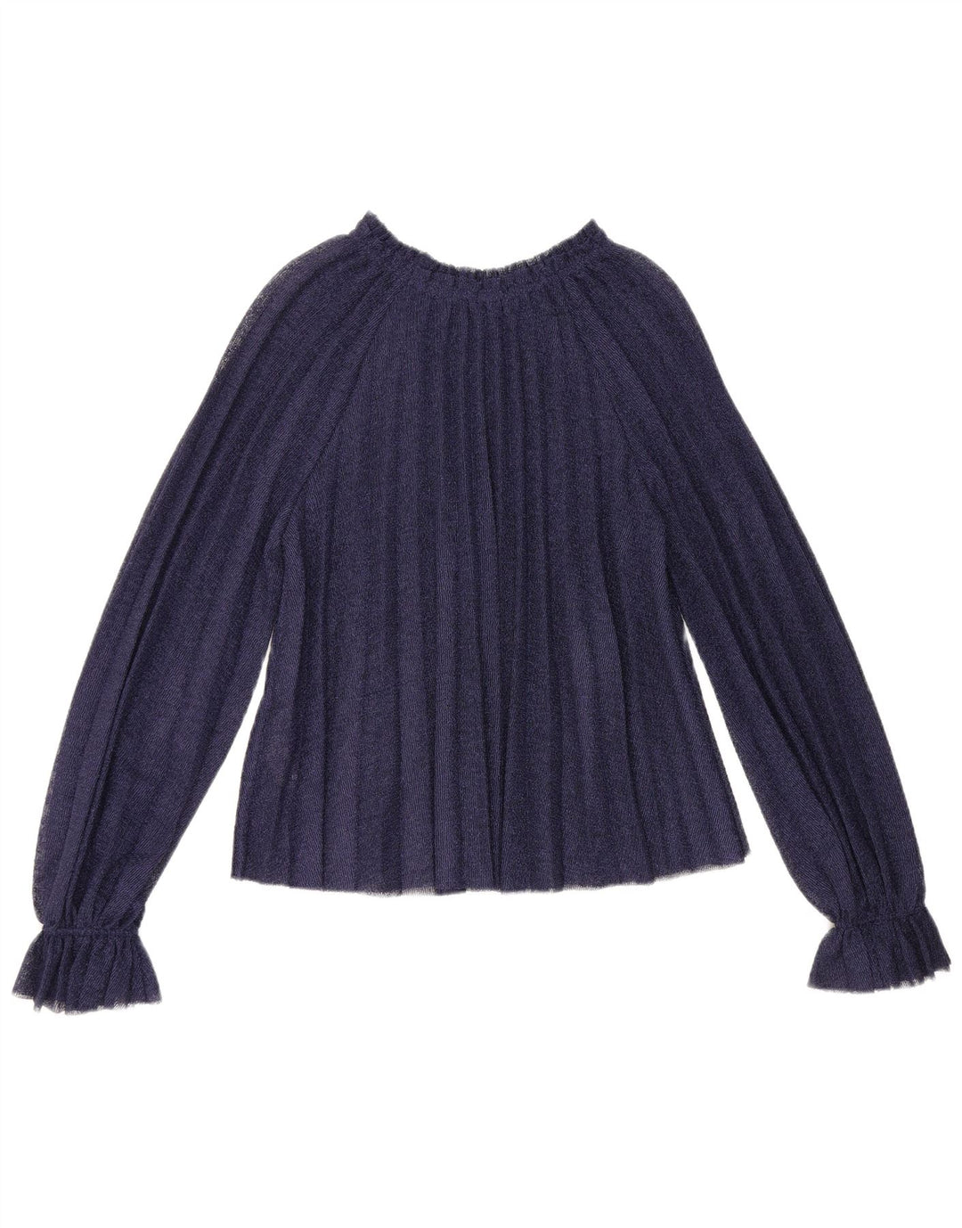 Zara ženska prevelika bluza dugih rukava UK 10 Small tamnoplava