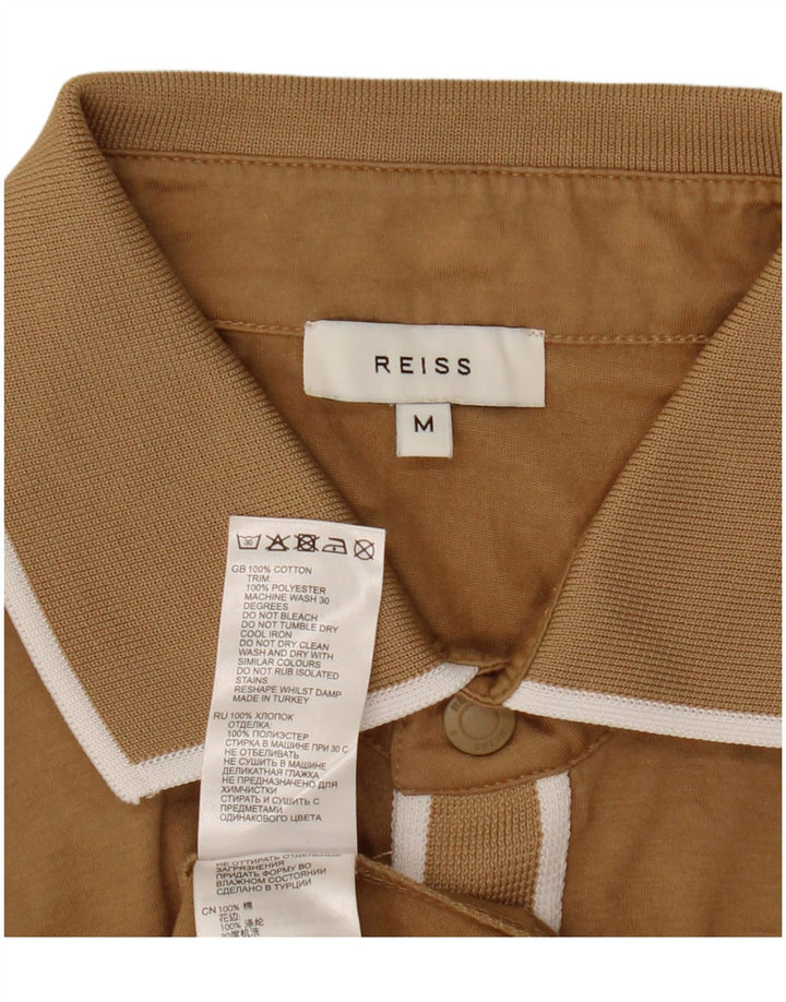 Reiss muška polo majica srednje smeđe pamučne boje
