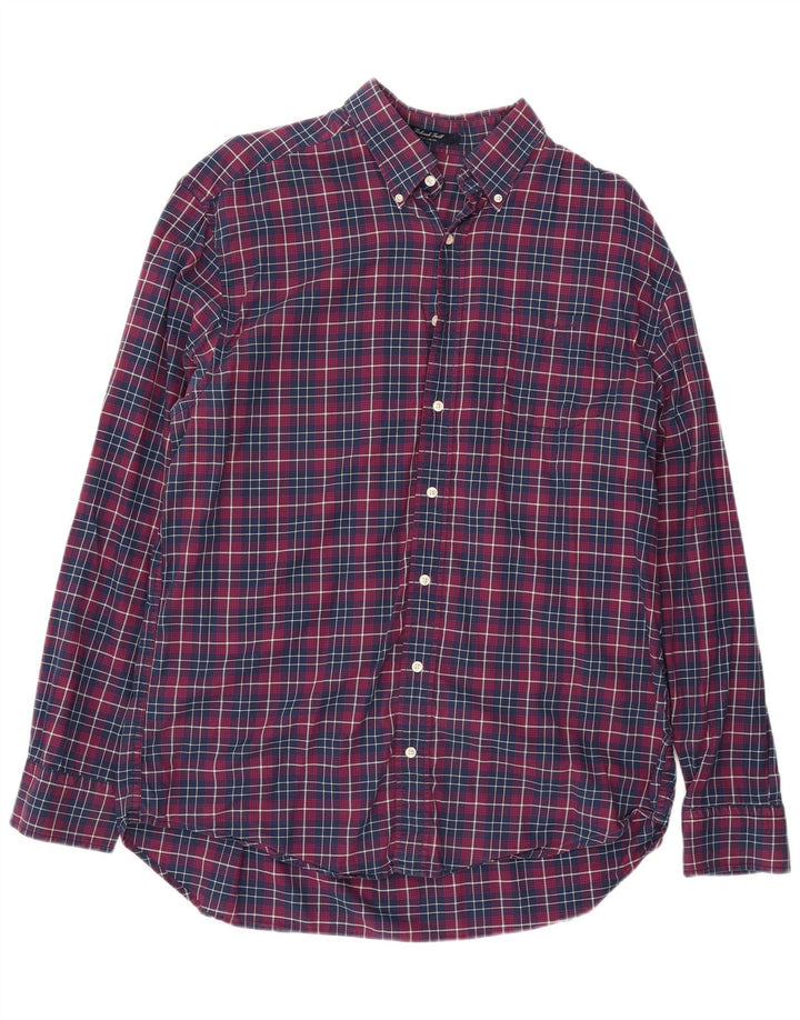 GANT muška košulja standardnog kroja XL mornarsko plavi pamuk na karo