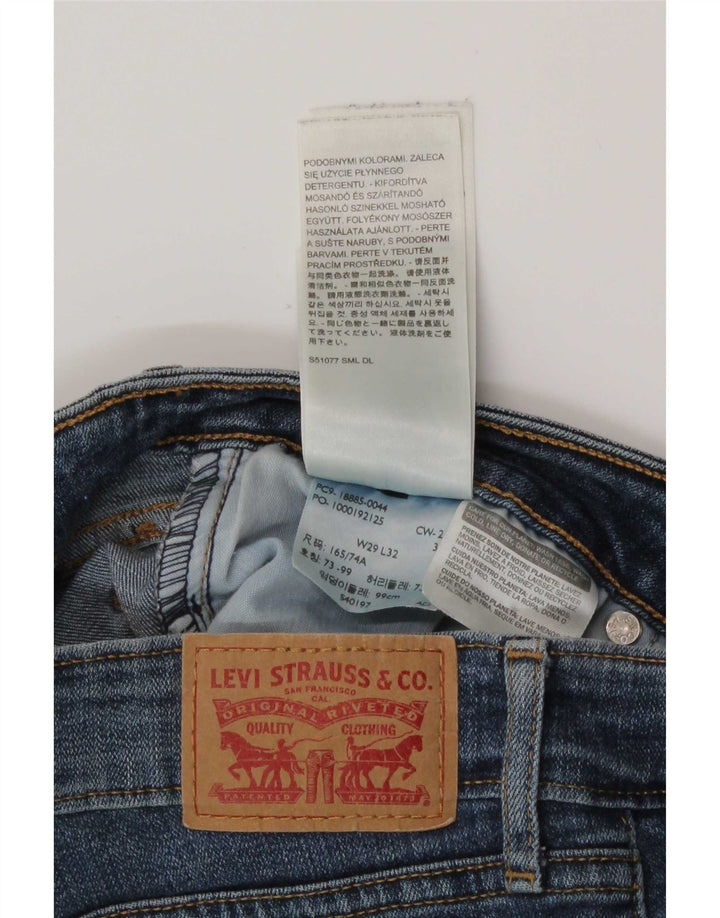 Levi's ženske 715 Bootcut traperice W29 L32 plavi pamuk