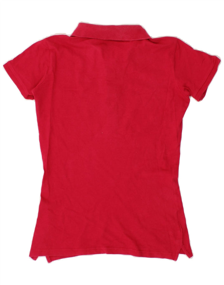 KAPPA Womens Polo Shirt UK 12 Medium Red Cotton Vintage Kappa and Second-Hand Kappa from Messina Hembry 