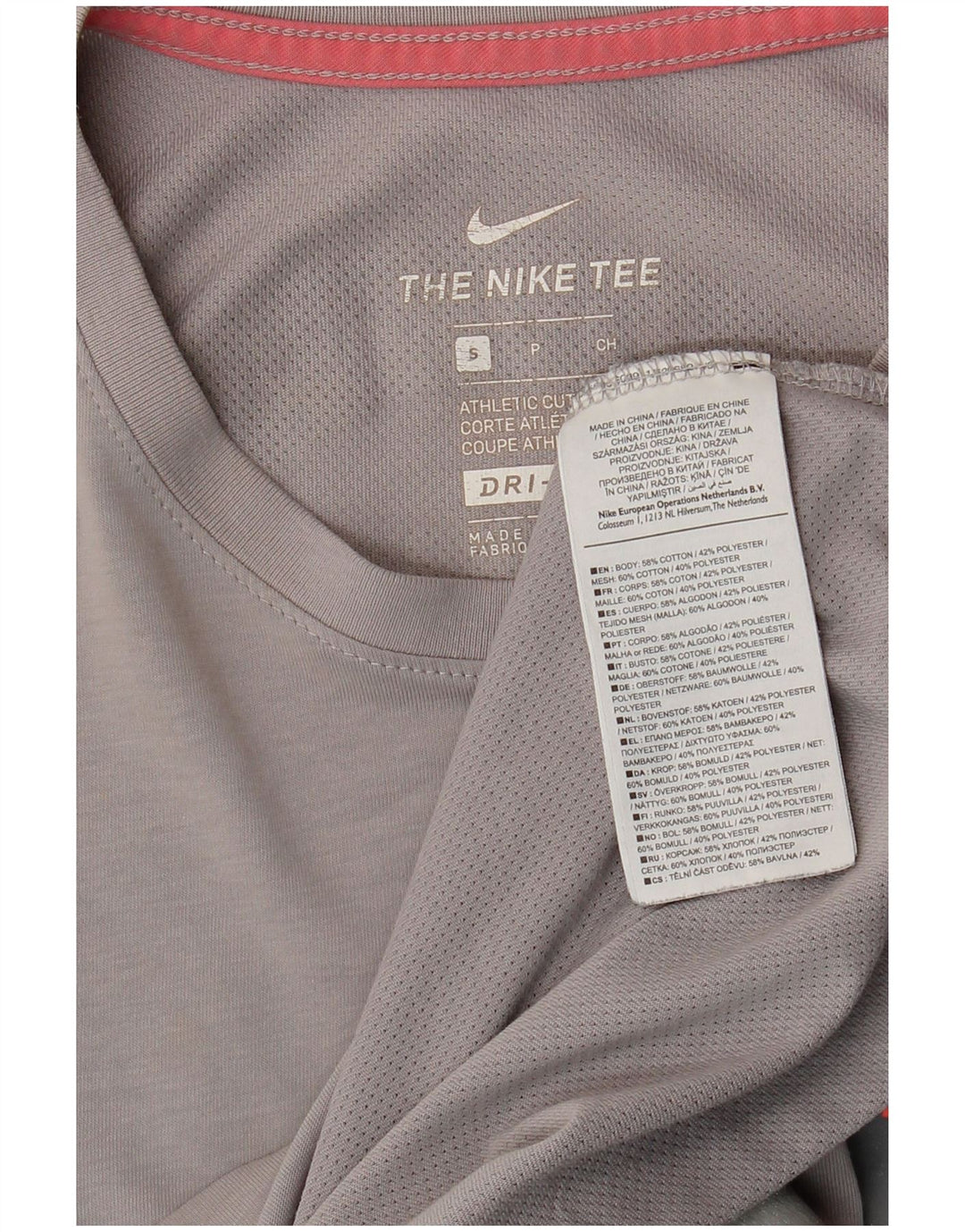 Nike muška Dri Fit majica s dugim rukavima, mali sivi pamuk