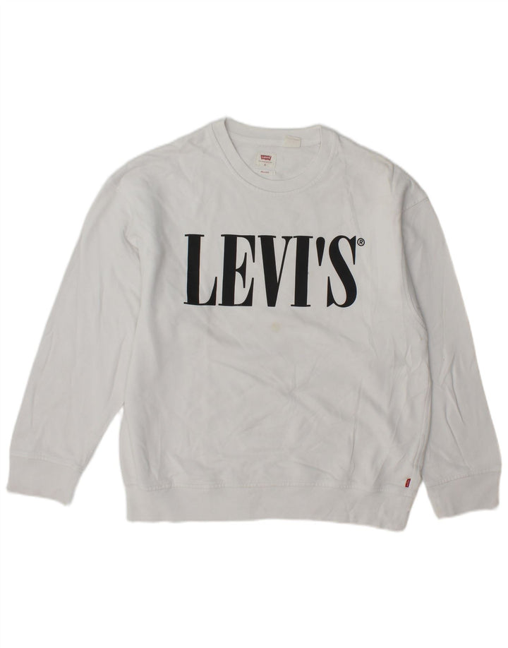 Levi's muška opuštena majica s motivima, mali bijeli pamuk