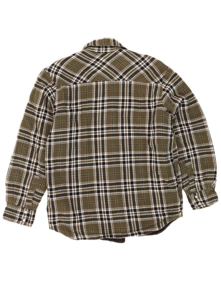 Muška flanelska košulja Dickies Drvosječe, pamuk s malim kaki kariramom