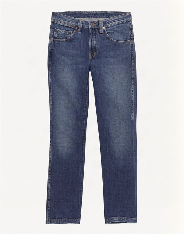 Wrangler ženske Rockville ravne traperice W30 L34 plavi pamuk