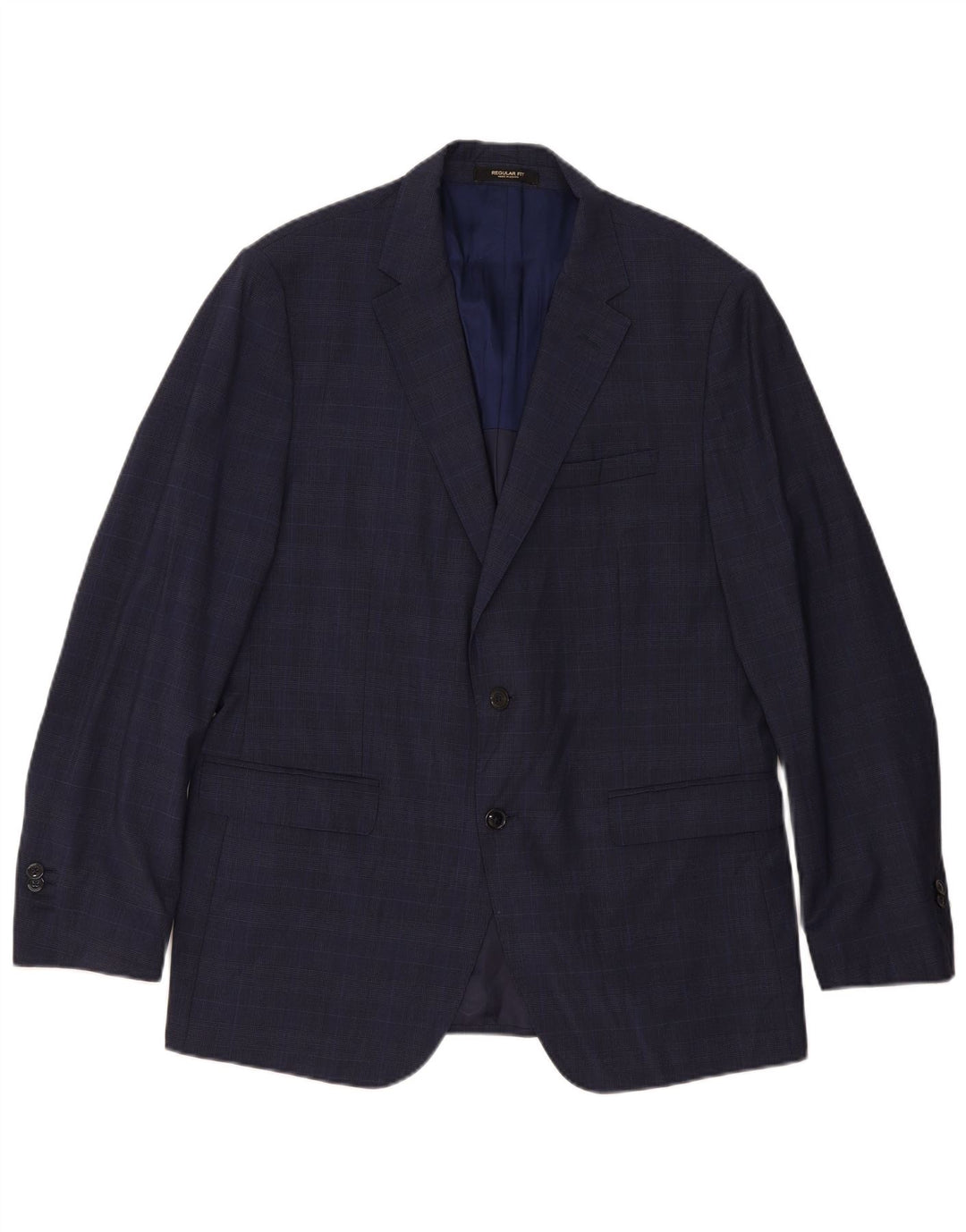 MASSIMO DUTTI Muški sako sa 2 gumba EU 56 XL mornarsko plava houndstooth