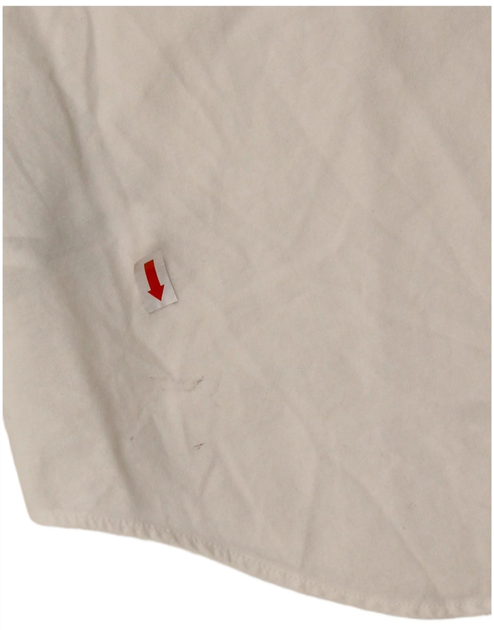 RALPH LAUREN Ženska košulja kratkih rukava UK 16 Veliki bijeli pamuk