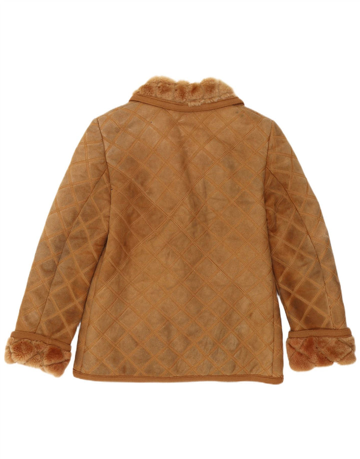 Rupp & Taureck Couture ženska jakna s ovčicama UK 14 srednje smeđa