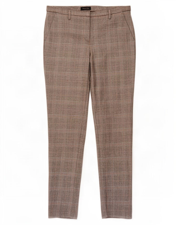 Ženske chino hlače Massimo Dutti EU 38 male W28 L30 sive houndstooth