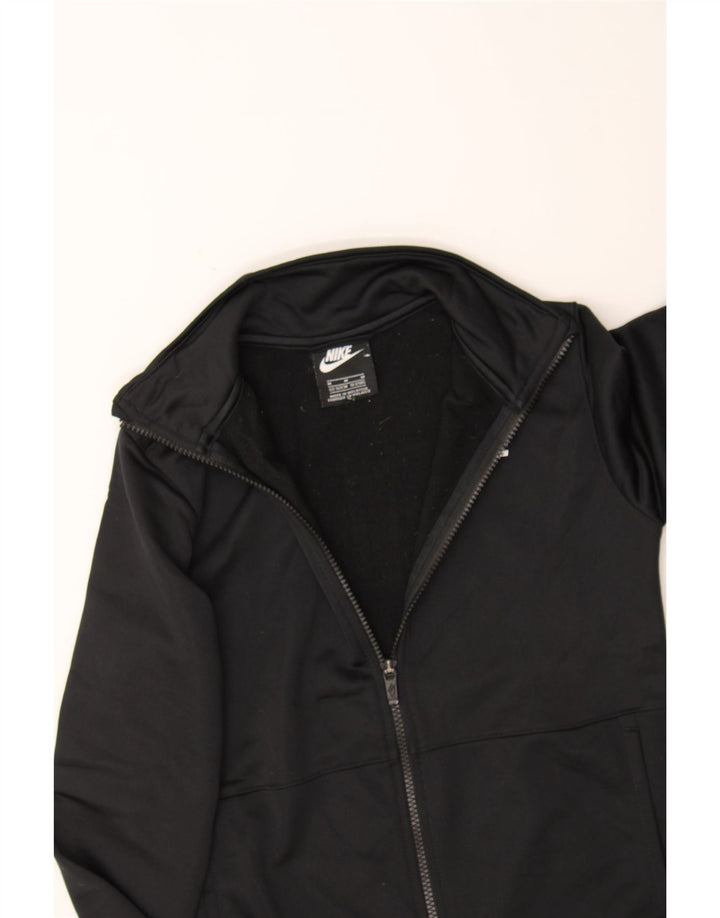 NIKE Boys Tracksuit Top Jacket 10-11 Years Medium Black Polyester Vintage Nike and Second-Hand Nike from Messina Hembry 