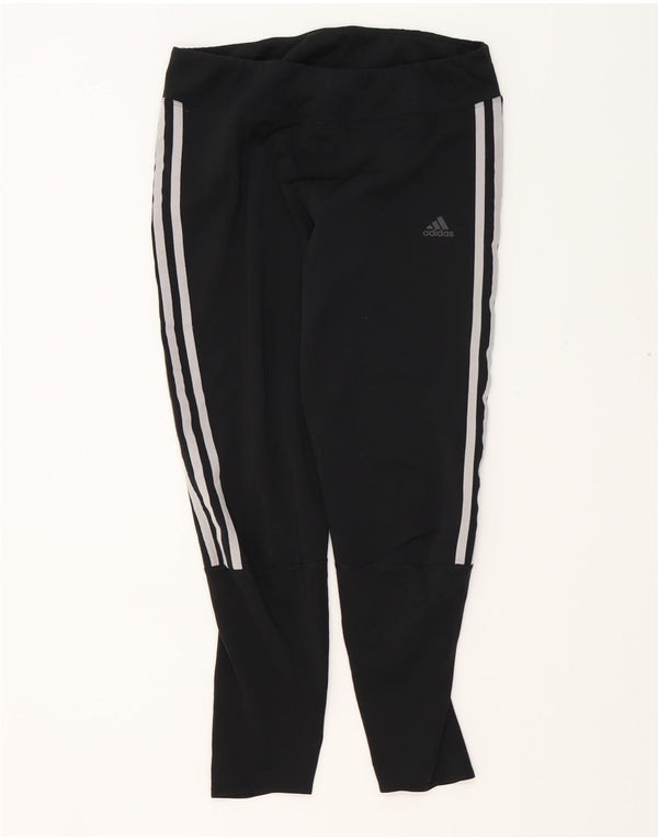 ADIDAS Ženske Aeroready Crop Leggings UK 12 Srednji crni poliester