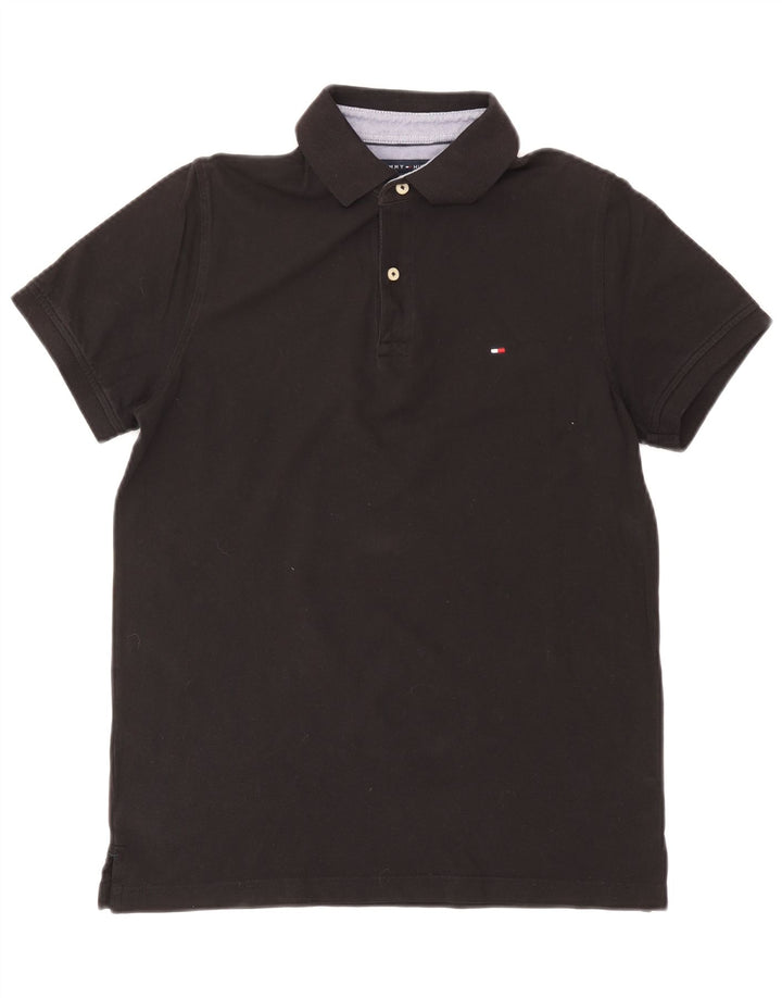 Tommy Hilfiger muška polo majica srednje crne pamučne boje