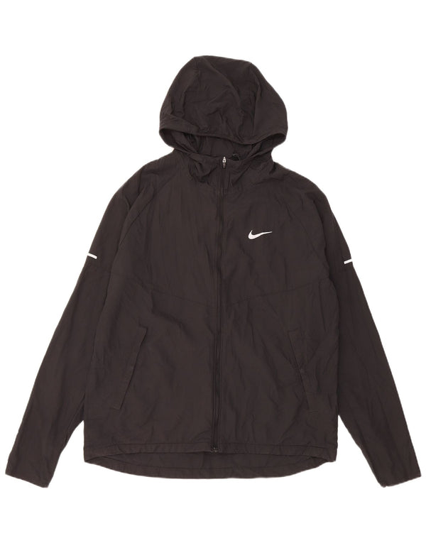 Nike ženska gornja jakna za trčanje s kapuljačom UK 14 srednje crna