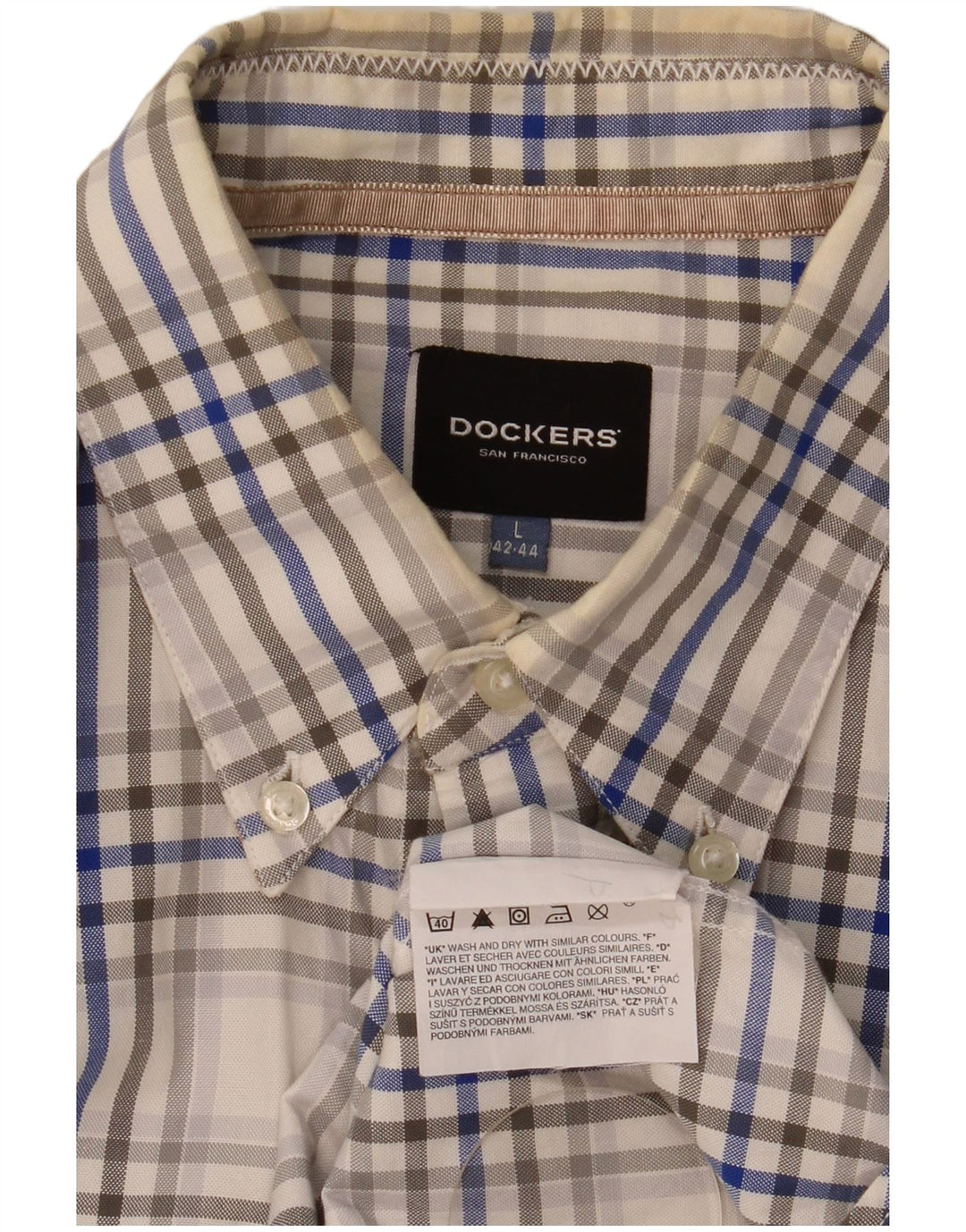 Dockers muška košulja veličine 42/44 pamuk, veliki šareni karirani komad