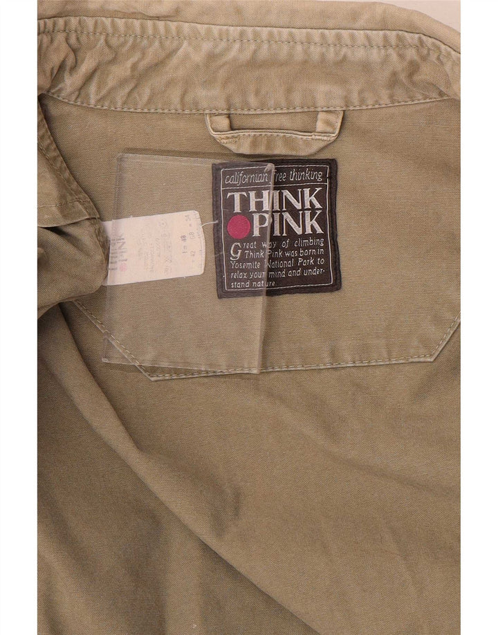 Think Pink muška utility jakna UK 34 XS kaki pamuk
