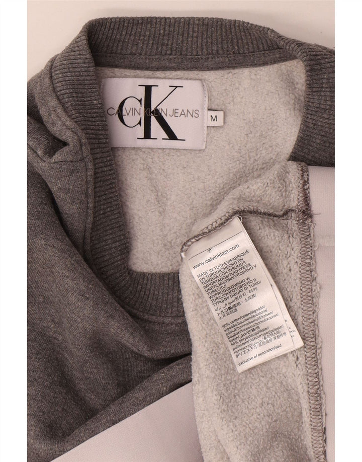 Calvin Klein Jeans Ženski kratki džemper UK 14 Srednje siva