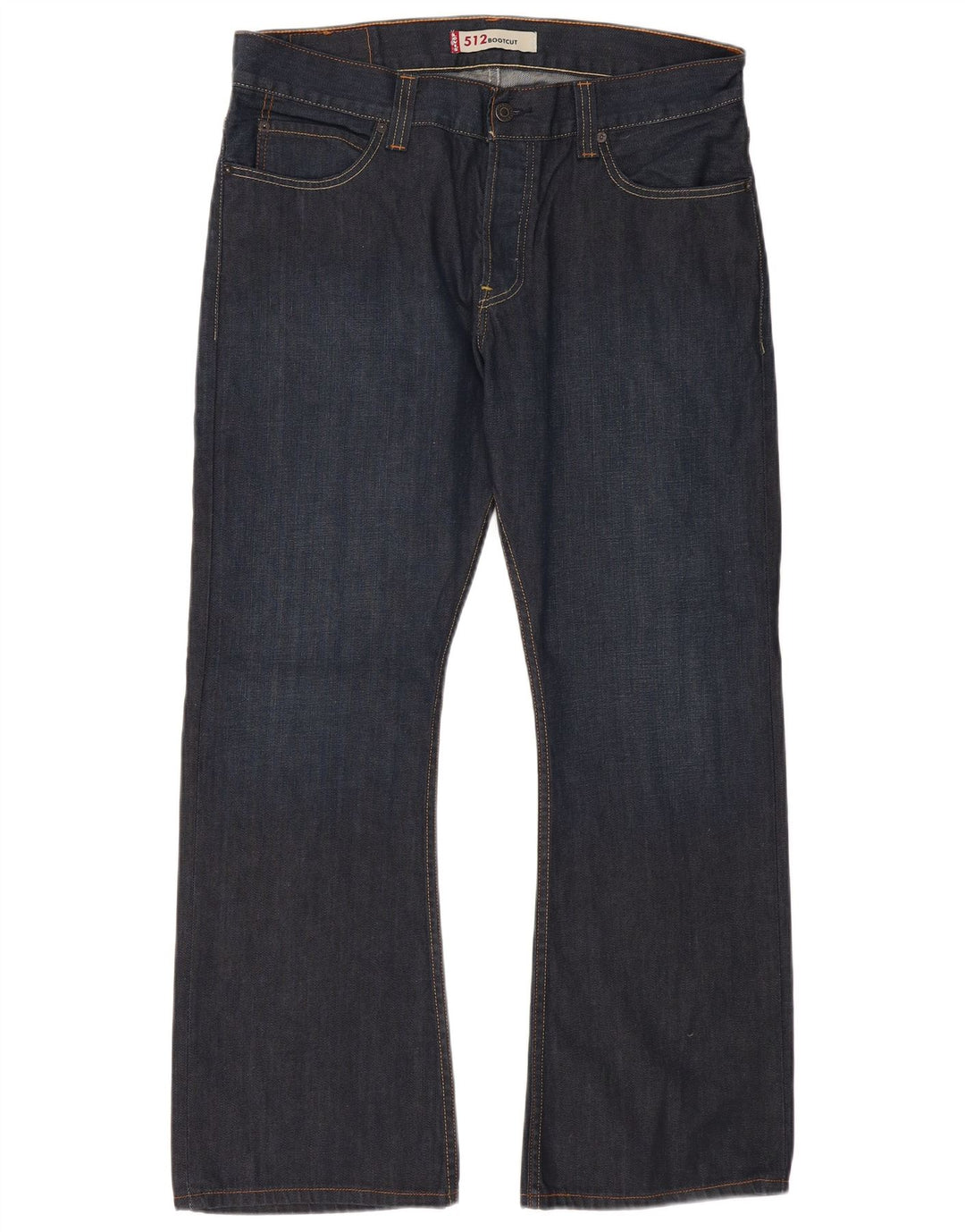 LEVI'S muške 512 Bootcut traperice W38 L32 tamnoplavi pamuk