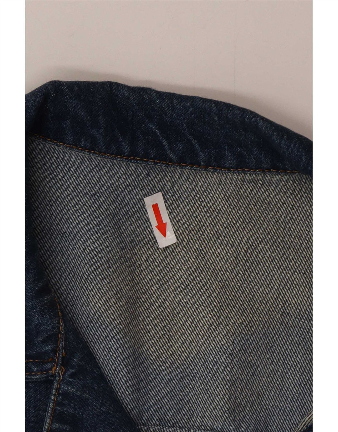 Vintage muška traper jakna UK 44 2XL plavi pamuk