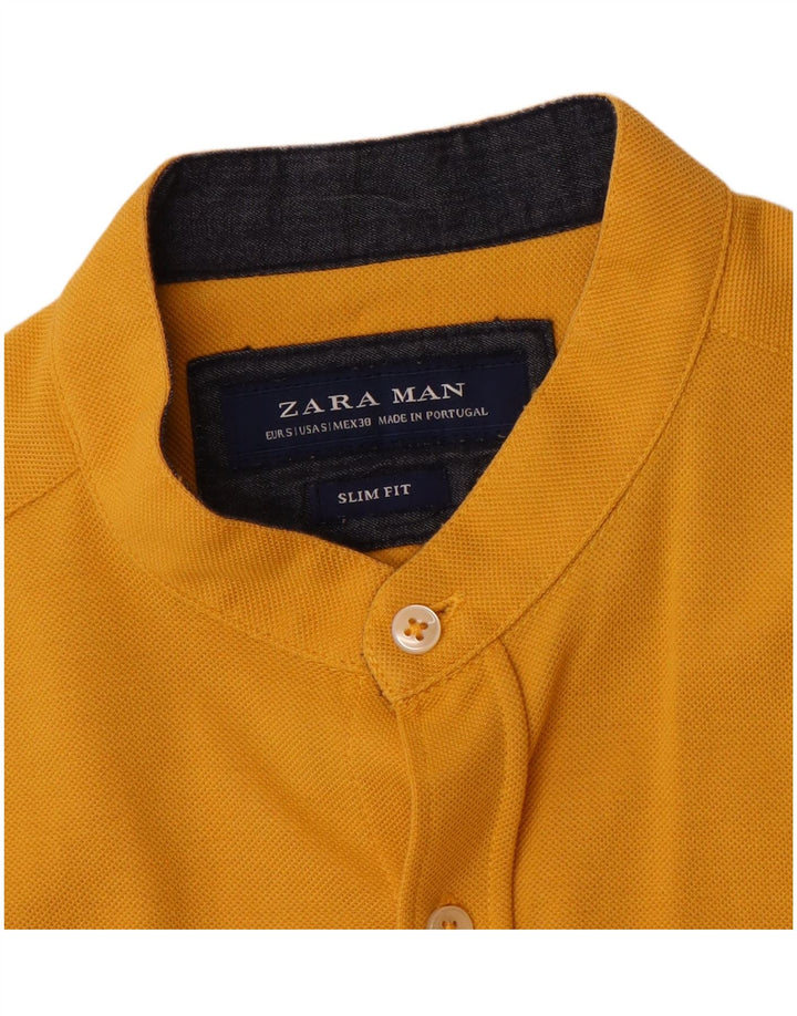 Zara muška uska majica kratkih rukava Mala žuta