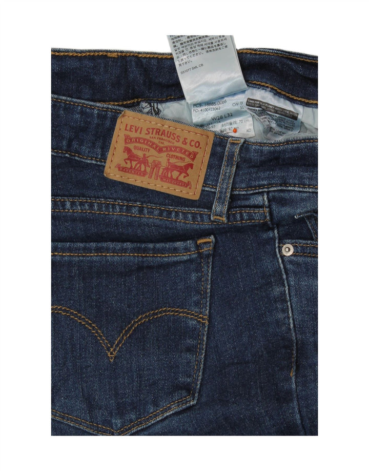 Levi's ženske 715 Bootcut traperice W28 L32 tamnoplavi pamuk